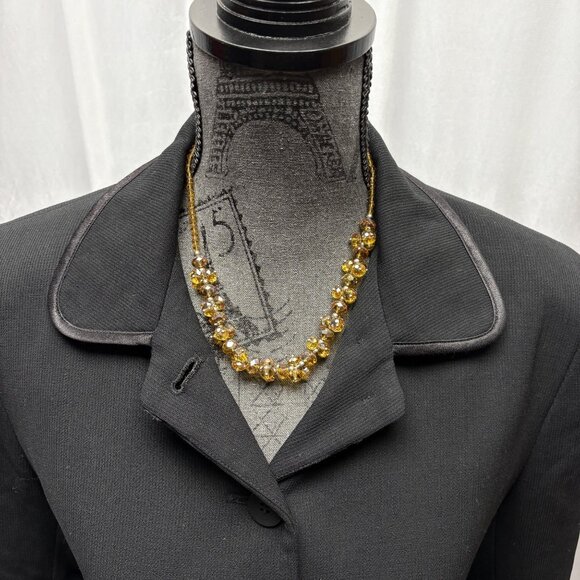 The Limited Womens Black Wool Blazer Size 6 Lined Button Front Classic Office - Picture 2 of 10